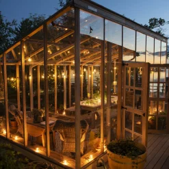 Lysslynge 10 lys, nedhengt - Amber