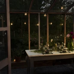 Lysslynge 10 lys, nedhengt - Amber