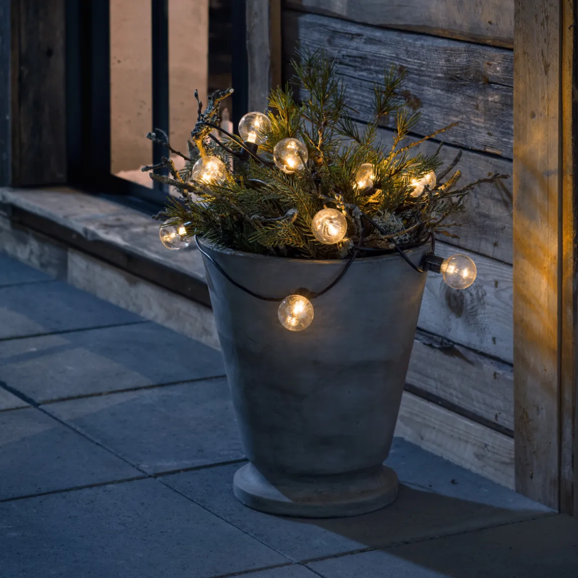 Lysslynge 20 lys, plast - Amber