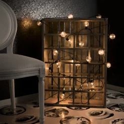 Lysslynge 20 lys, plast - Amber