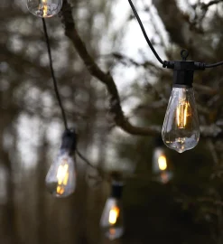 Lysslynge 10 lys stor - Garden 24 - Svart