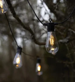 Lysslynge 10 lys stor - Garden 24 - Svart