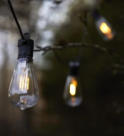 Lysslynge 10 lys stor - Garden 24 - Svart