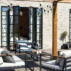 Lysslynge 10 lys stor - Garden 24 - Svart