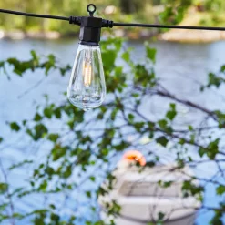 Lysslynge 10 lys stor - Garden 24 - Svart