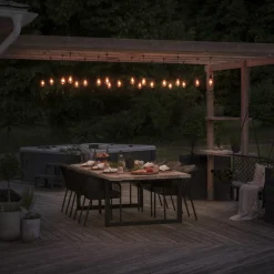 Lysslynge 10 lys utskiftbar nedhengt - Amber