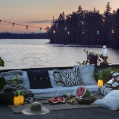 Lysslynge 40 mini lys - Flerfarget