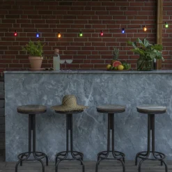 Lysslynge 40 mini lys - Flerfarget