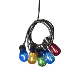 Lysslynge 20 mini lys - Flerfarget