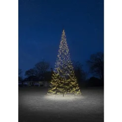 8M flaggstang julebelysning - 1500 LEDlys - Fairybell