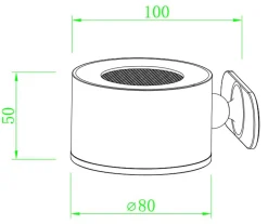 Magneto K2 vegglampe oppladbar 4,5W