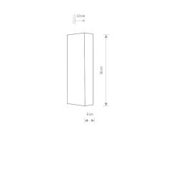 Malmø vegglampe opp/ned lys - Hvit