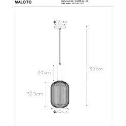 Maloto takpendel 20 - Grønn