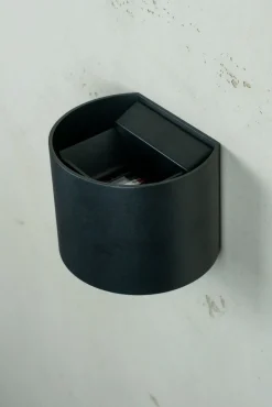 Mars vegglampe opp/ned utendørs IP54 LED - Svart