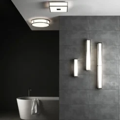 Mashiko 300 Square taklampe IP44 - Polert Krom