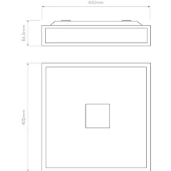 Mashiko 400 taklampe IP44
