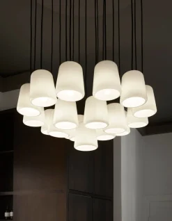 Material takpendel - Hvit Opal