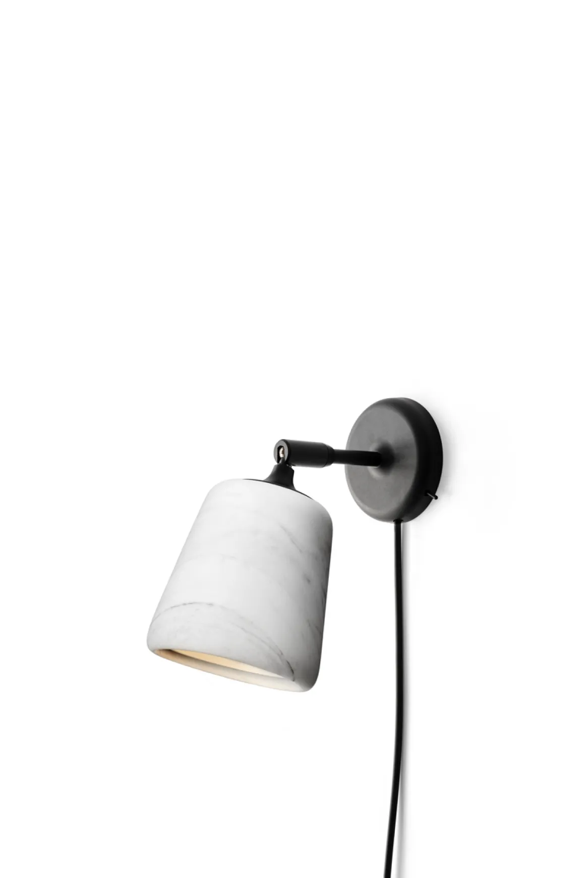 Material Vegglampe - Hvit Marmor