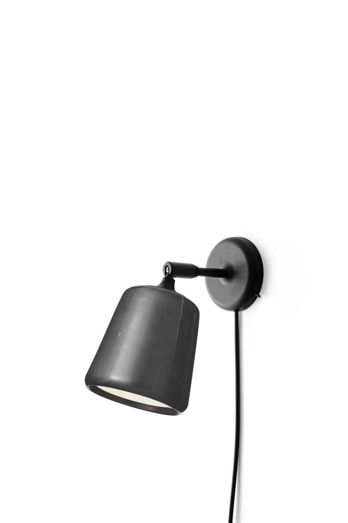 Material Vegglampe - Sort Marmor