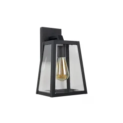 Matsol vegglampe utendørs E27 - Svart