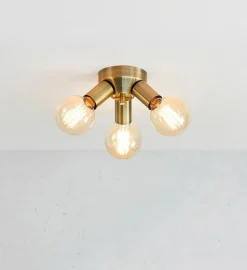 Mazzo taklampe 3-lys - Antikk messingfarget - Messing