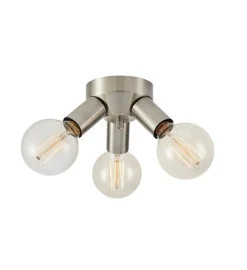 Mazzo taklampe 3-lys - Matt nikkelfarget - Nikkel