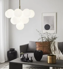 Merlot takpendel - messing/hvit - Messing / Hvit