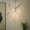 Metallstjerne 45 cm - Hvit