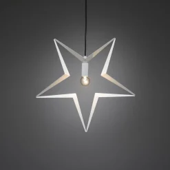 Metallstjerne 45 cm - Hvit