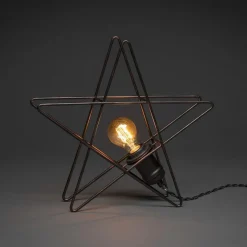 Metallstjerne 36 cm - Svart