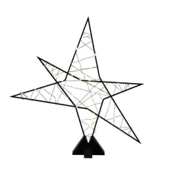 Metalstjerne på fot 43 cm