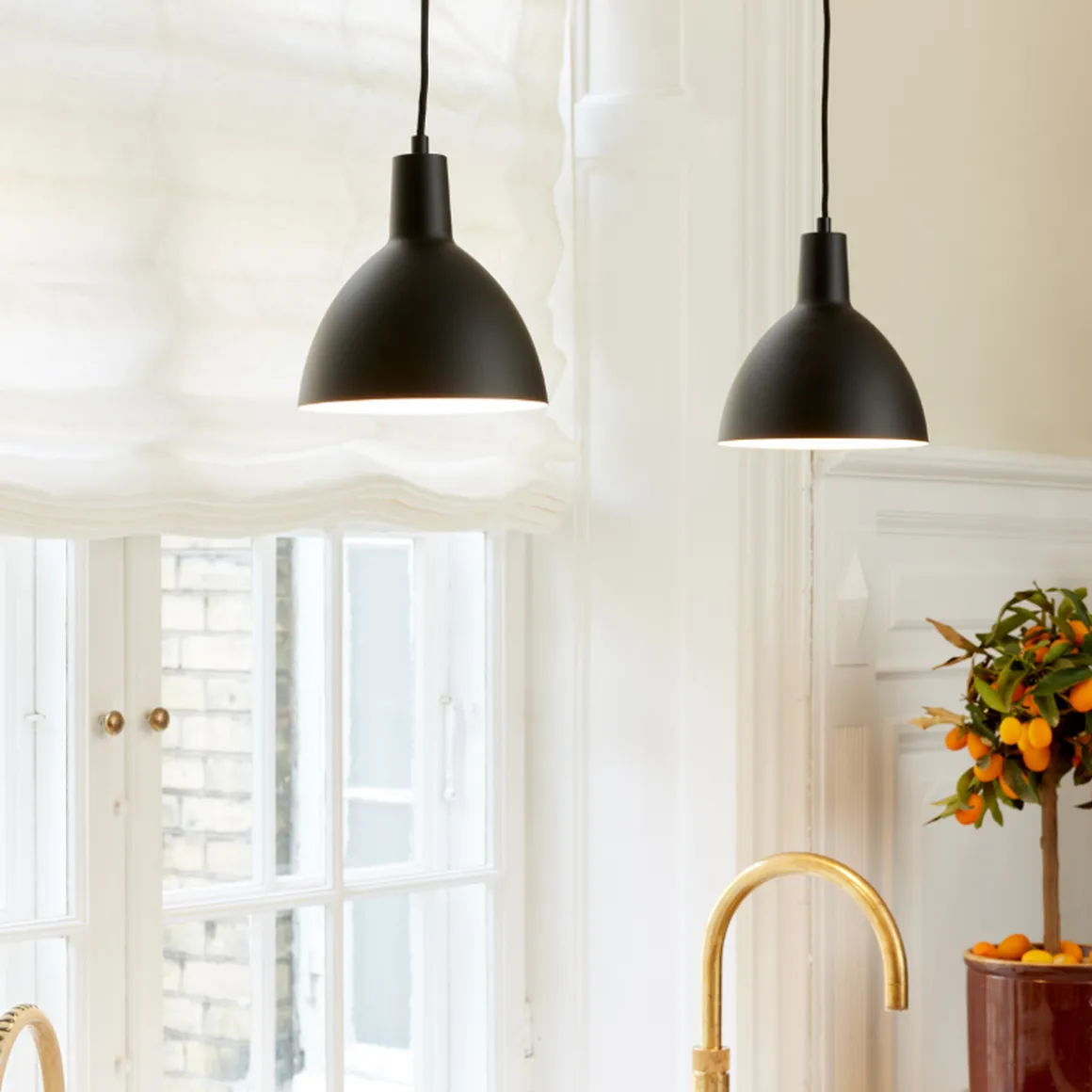 Metropole takpendel 20 cm - Svart