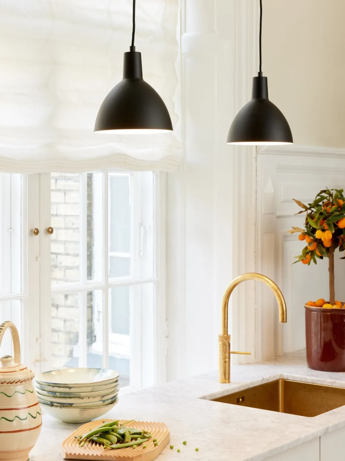 Metropole takpendel 20 cm - Svart