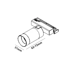 Microline Beta spot 8W 2700 kelvin 24V RA90 10-40 grader spredning