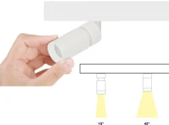 Microline Beta spot 8W 2700 kelvin 24V RA90 10-40 grader spredning