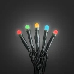 Minilys 100, farget LED, grønn kabel