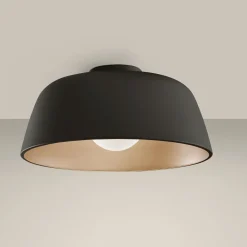 Miso taklampe 43,3 cm - Svart/Gullfarget