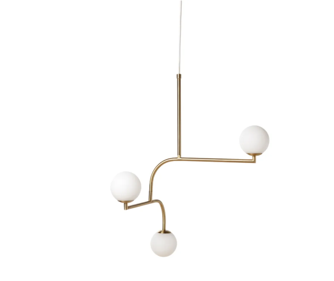 Mobil 3 taklampe - messing