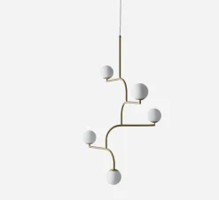 Mobil 5 taklampe - messing