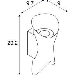 Modela vegglampe utendørs opp/ned 7,5W 2700 kelvin IP65 - dimbar