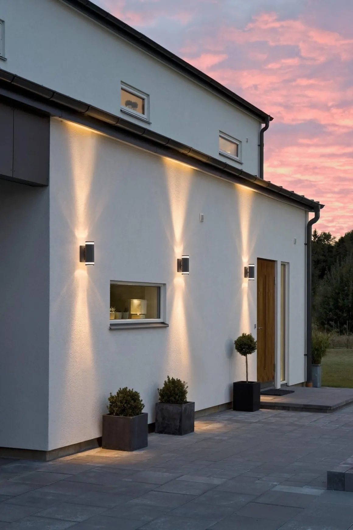 Modena vegglampe I opp/ned - Svart