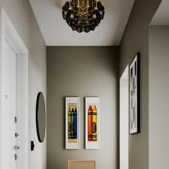 Monarque taklampe - Svart krom