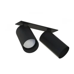 Mono dobbel innfelt takspot - Svart