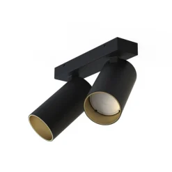 Mono dobbel takspot - Svart/Gullfarget