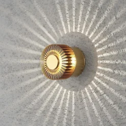 Monza vegglampe utendørs IP54 3W - Messing farget