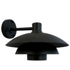 Morph D30 utendørs vegglampe IP44 - Svart
