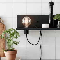 Multi vegglampe - Svart - Svart