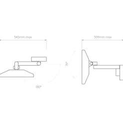 Nagoya sminkespeil m/sensor IP44