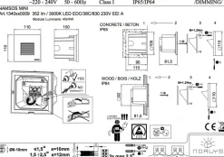 Namsos mini innfelt vegglampe