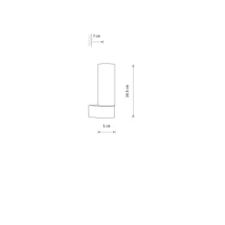 Natalie vegglampe enkel IP44